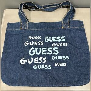 Vintage Guess Denim Tote Bag